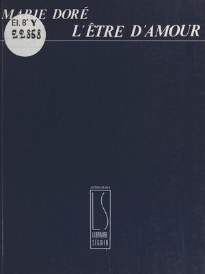 cover image of L'être d'amour
